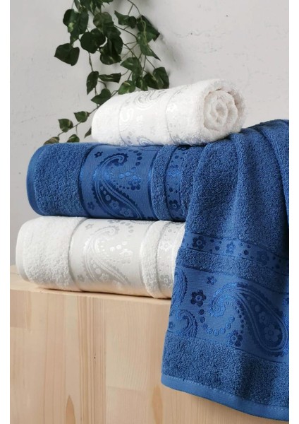 Vıp Jakarlı 4 Lü Hamam Takımı 2 Adet 50 x 90 cm 2 Adet 90 x 150 cm