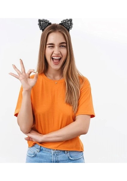 Dantelli Kedi Kulağı Tacı modelleri