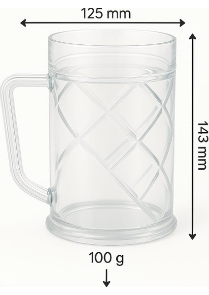 Polikarbon Kırılmaz Bardak 500 Ml, Içecek, Ayran Bardağı, Bira Bardağı, Su Bardağı (Cam Değildir) indirimleri