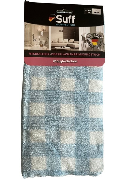Müge Mikrofiber Yüzey Temizlik Bezi 3'lü Set, 32 x 32 cm fiyatları