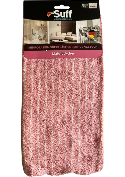 Müge Mikrofiber Yüzey Temizlik Bezi 3'lü Set, 32 x 32 cm indirimleri