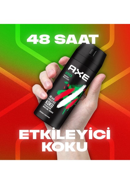 3 Adet Axe Africa Erkek Deodorant Sprey 150 ml fırsatları