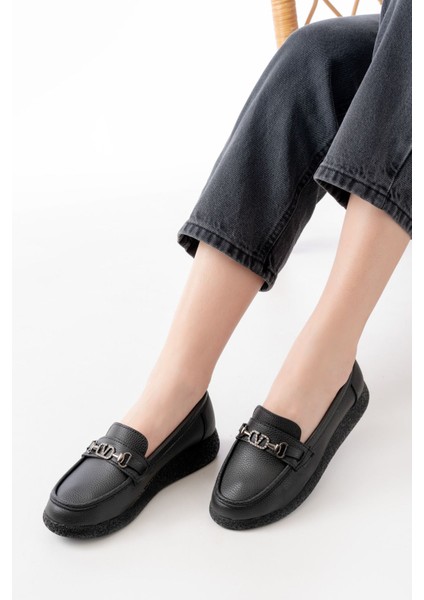 Bayan BABETİNF-150-01 Siyah Taş Aksesuarlı Günlük Kadın Ayakkabı indirimleri