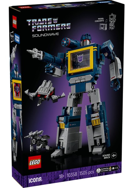 10358 Lego® Icons Transformers: Soundwave fiyatları
