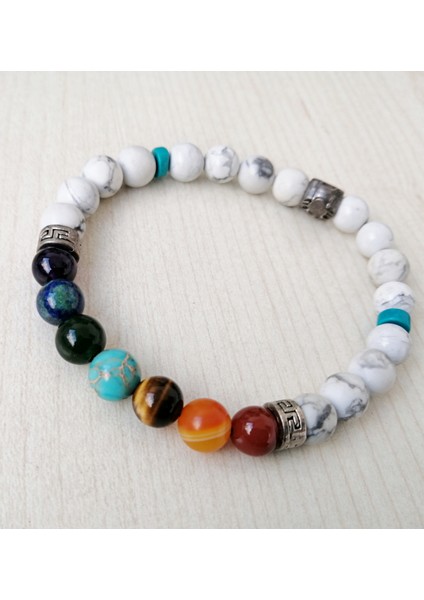 Unisex Doğal Taş Bileklik Çakra Meditasyon Yoga Enerji Taşlar Erkek Bayan Bileklik MDB342 fiyatları