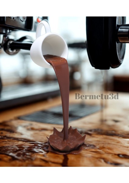 Dekoratif Dökülen Kahve Figürü - Kahve Köşesi - Coffee Corner 20CM
