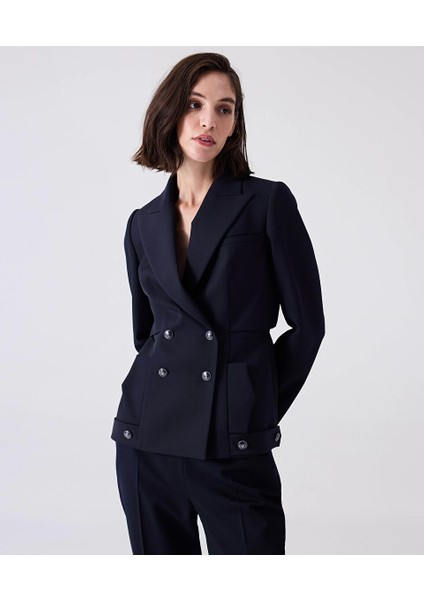 Metal Düğmeli Kruvaze Blazer MW6240005027015