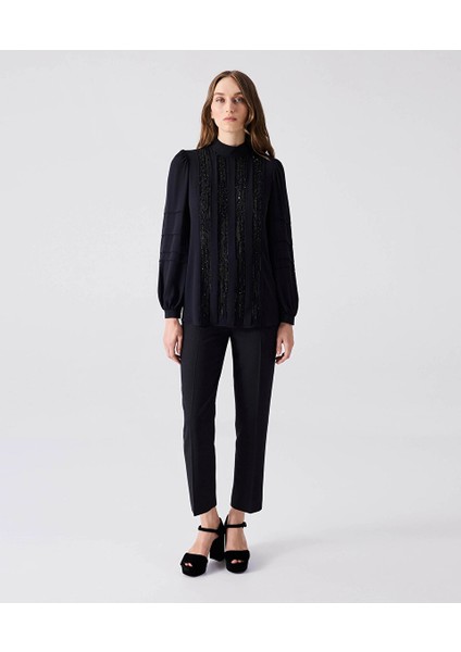 Payetli Yüksek Yaka Bluz MW6240006027001 fiyatları