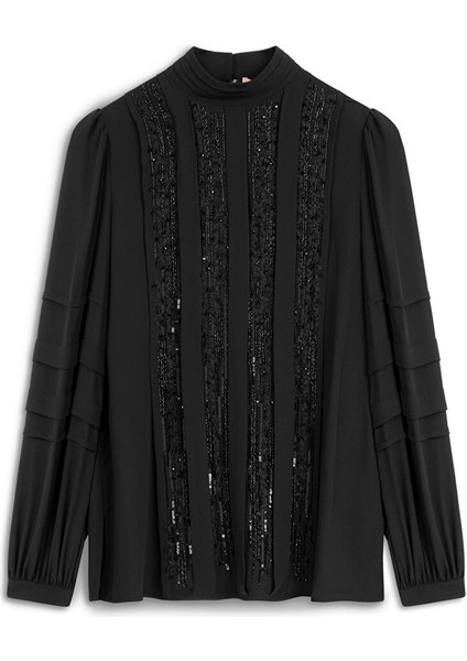 Payetli Yüksek Yaka Bluz MW6240006027001 fırsatları