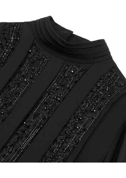 Payetli Yüksek Yaka Bluz MW6240006027001 indirimleri