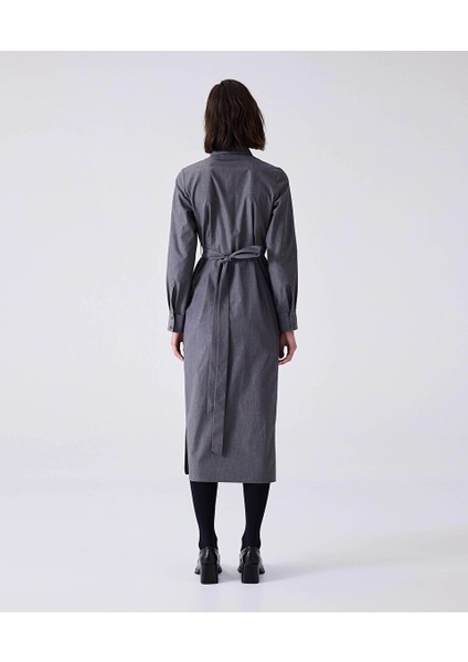 Metal Düğmeli Drapeli Elbise MW6240002091036 fırsatları