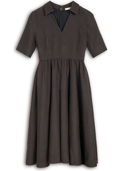 Dokulu V Yaka Elbise MW6240002103965 indirimleri