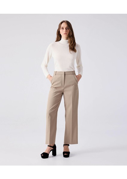 Straight Fit Elastik Bel Pantolon MW6240003046030