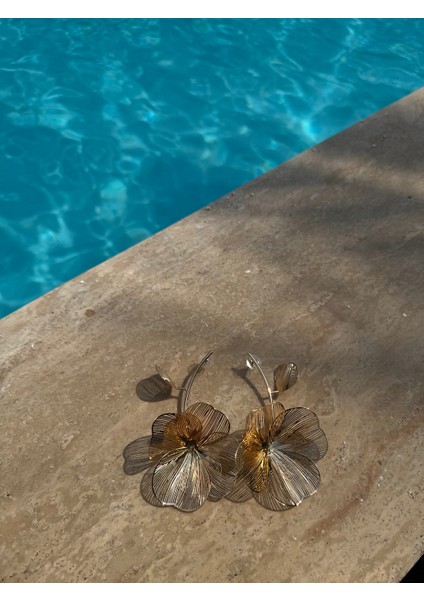 Sallantılı Telkari Modeli Çiçek Küpe modelleri