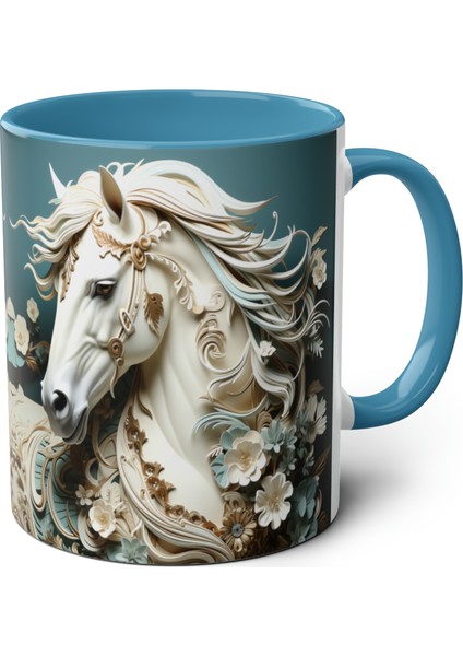 Beyaz At Temalı Baskılı Kupa Bardak fiyatları