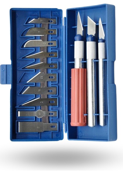 Büro Ev Ofis Hobi Takım Çantası Için 16PARÇA Uzman Maket Bıçağı Seti