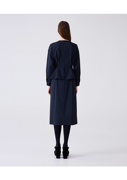 Geniş Fiyonklu Midi Elbise MW6240002094015 fırsatları