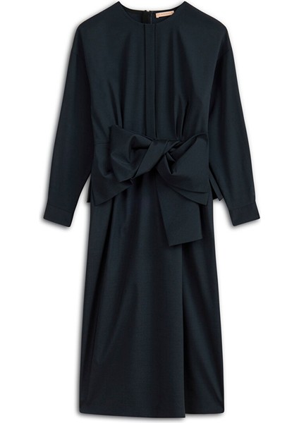 Geniş Fiyonklu Midi Elbise MW6240002094015 indirimleri