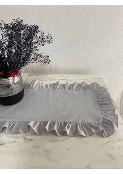 Fırfırlı Pamuk Polyester Runner 40X110 cm fiyatları