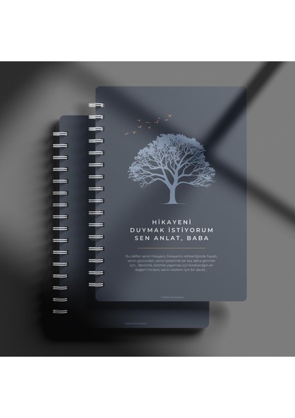 Babalar İçin Hediye Etkileşimli Anı Defteri Duygusal Miras Kitabı Hikayeni Duymak İstiyorum Sen Anlat Baba Özgün Türkçe İçerik Hediye Aile Baba