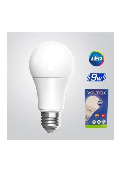 6 lı LED Ampül 9 W Beyaz Işık Ekonomik paket