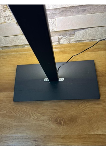 MODERN Minimal Antrasit Gri Ahşap Gövdeli Ahşap Ayaklı Beyaz LED Zemin Lambası-Modern Beyaz LED Çıta-Modern Dekoratif Işık-Sıcak Beyaz Aydınlatma Ayaklı Gece Lambası Şık ve Dekoratif Aydınlatma