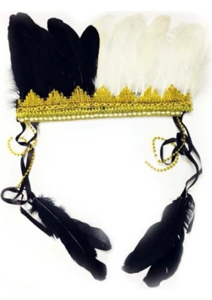 Kızılderili Tüylü Parti Başlığı