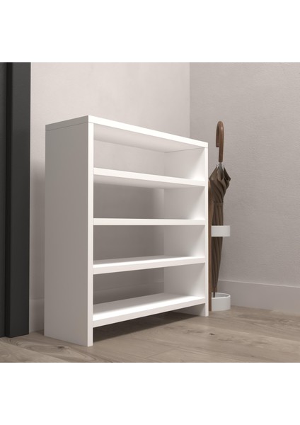 Kenzlife Ayakkabılık Mısri Mat Beyaz Suntalam 065*060*20 Oniki Çift Ayakkabı Kapasitesi Arkalıksız modelleri
