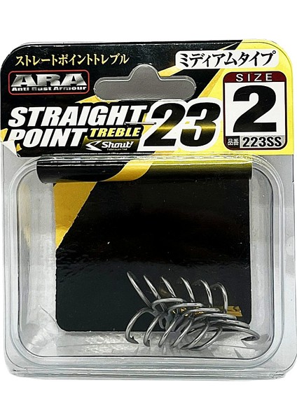 Straight Point 23 Silver Üçlü Iğne (6AD) No: 2