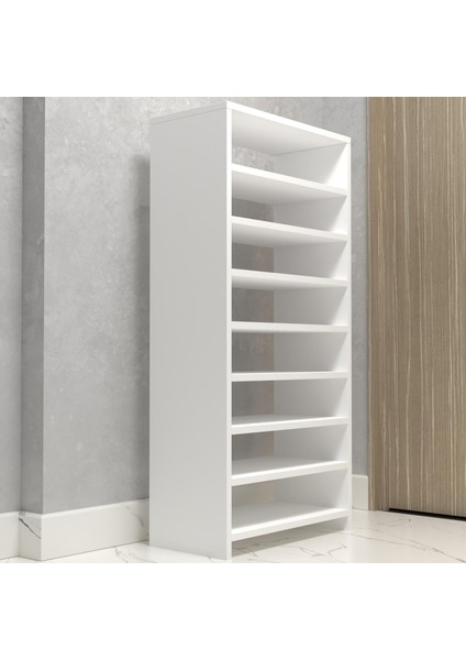 Kenzlife Ayakkabılık Konevi Mat Beyaz Suntalam 125*060*30 Yirmidört Çift Ayakkabı Kapasitesi Arkalıksız modelleri