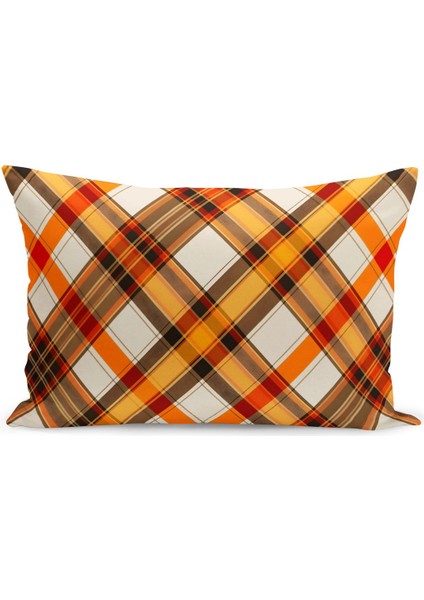 Sonbahar Ekose Serisi Çift Tarafı Baskılı Kırlent Kılıfı (Halloween Autumn) fiyatları