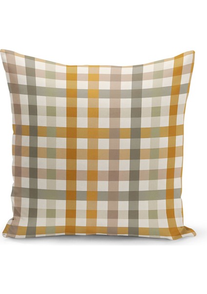 Sonbahar Ekose Serisi Çift Tarafı Baskılı Kırlent Kılıfı (Halloween Autumn)