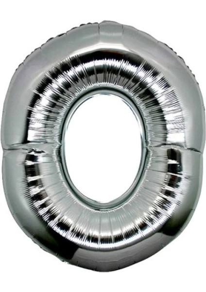 Gümüş Rengi Folyo Harf Balon 1 Metre