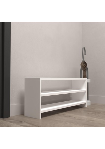 Kenzlife Ayakkabılık Mısri Mat Beyaz Suntalam 035*080*20 Sekiz Çift Ayakkabı Kapasitesi Arkalıksız modelleri