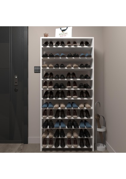 Kenzlife Ayakkabılık Mısri Mat Beyaz Suntalam 183*060*20 Otuzaltı Çift Ayakkabı Kapasitesi Arkalıksız fiyatları