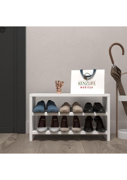 Kenzlife Ayakkabılık Mısri Mat Beyaz Suntalam 035*060*20 Altı Çift Ayakkabı Kapasitesi Arkalıksız fiyatları