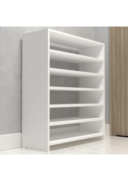 Kenzlife Kapaklı Ayakkabılık Bosnevi Mat Beyaz Suntalam 095*080*30 Yimidört Çift Ayakkabı Kapasitesi Arkalıksız modelleri