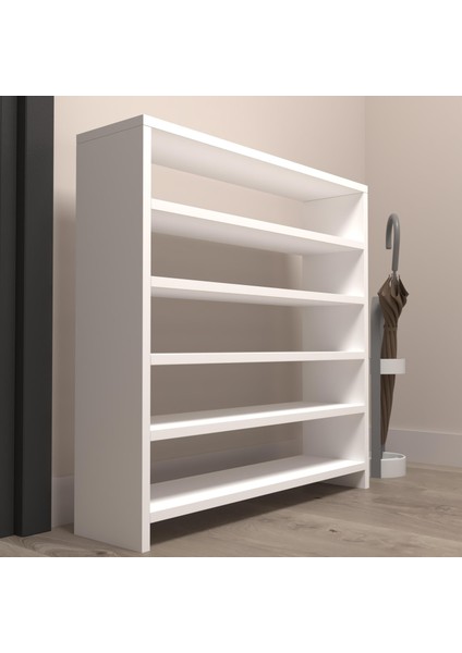 Kenzlife Ayakkabılık Mısri Mat Beyaz Suntalam 080*060*20 Onbeş Çift Ayakkabı Kapasitesi Arkalıksız modelleri