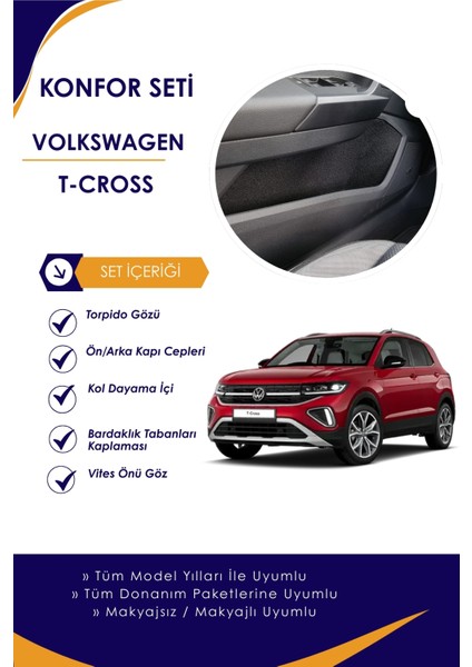 Volkswagen T-Cross Uyumlu Konfor Seti
