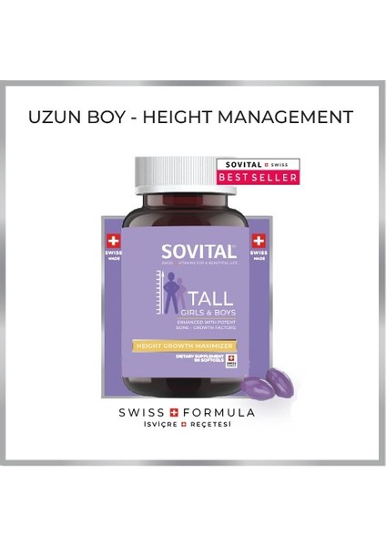 Tall Uzun Boy 11-21 Yaş, 90 Adet Kapsül