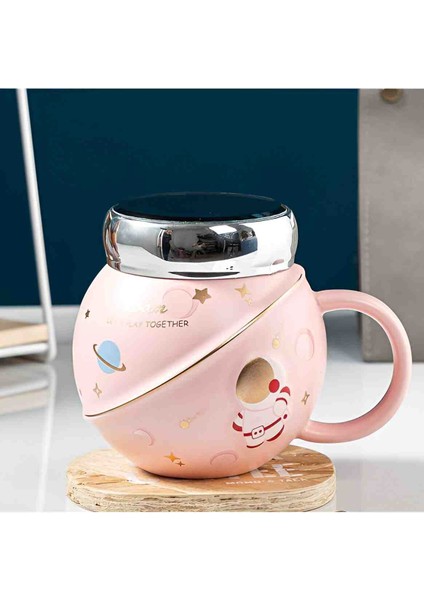 Yaratıcı Astronot Tasarımlı Porselen Kupa Bardak Uzay Temalı Kahve Çay Su Bardağı Hediyelik Dekoratif Masaüstü Kupa fırsatları