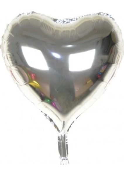 Gümüş Rengi Uçan Folyo Balon 80 Cm.
