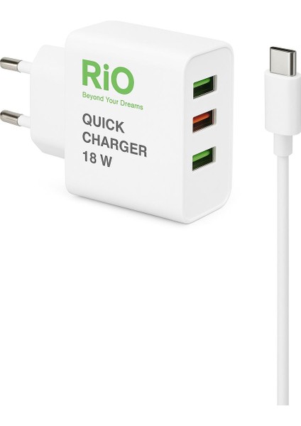 Riotech 18W 3lü Adapter