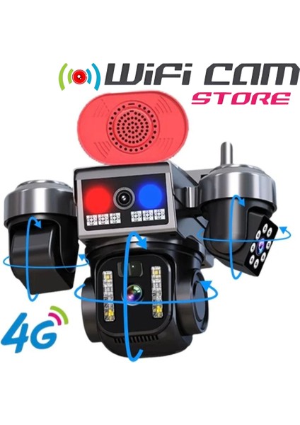 3 Kameralı 4g Solar Kamera Çakar Led-Siren-Hareket Takip fırsatları