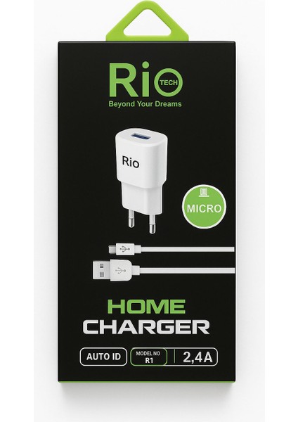 Riotech 2.4A Micro USB Şarj Cihazı