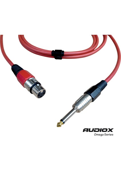 Audıox Omega Series 6.3mm Jak – Xlr Dişi Mikrofon Kablosu | Stüdyo ve Enstrüman Kablosu | Profesyonel Ses ve Sahne Kablosu fiyatları