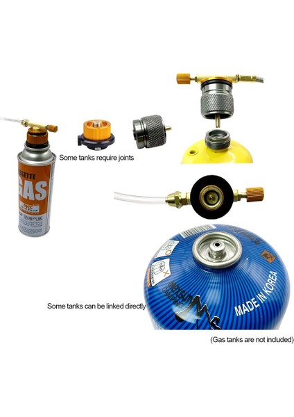 5 Li Kamp Kartuşu Tekrar Dolum Seti Kamp Gazı Kartuşu Dolum Aparatı Bütün Tüplerden Dolum Seti