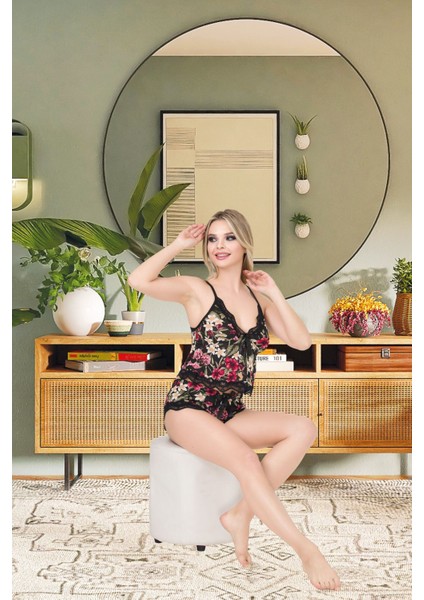 Izabel Kadın Desanlli Fantazi Şortlu Takım