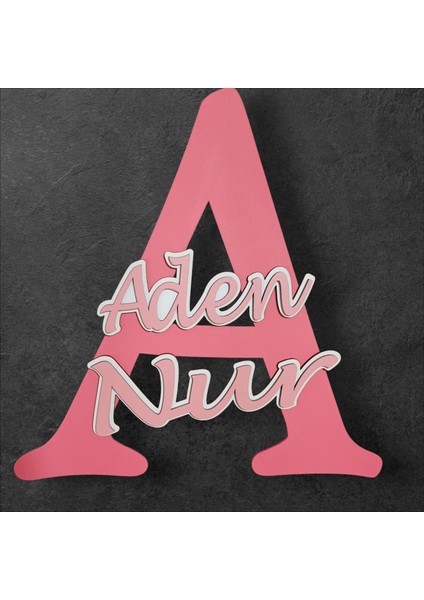 Çocuk ve Bebek Odası Harf Kapı ve Duvar Süsü Pano Isimlik