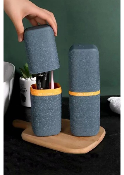 Sweet 2'li Set Gözlük Diş Fırçası Diş Macunu Saklama Kabı Diş Fırçalık Makyaj Malzemesi Krem Kutusu fiyatları